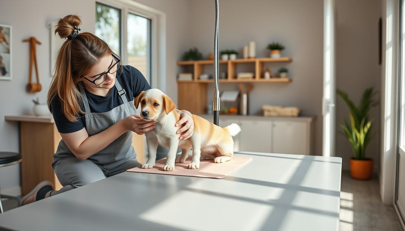 Gentle grooming with a staged approach